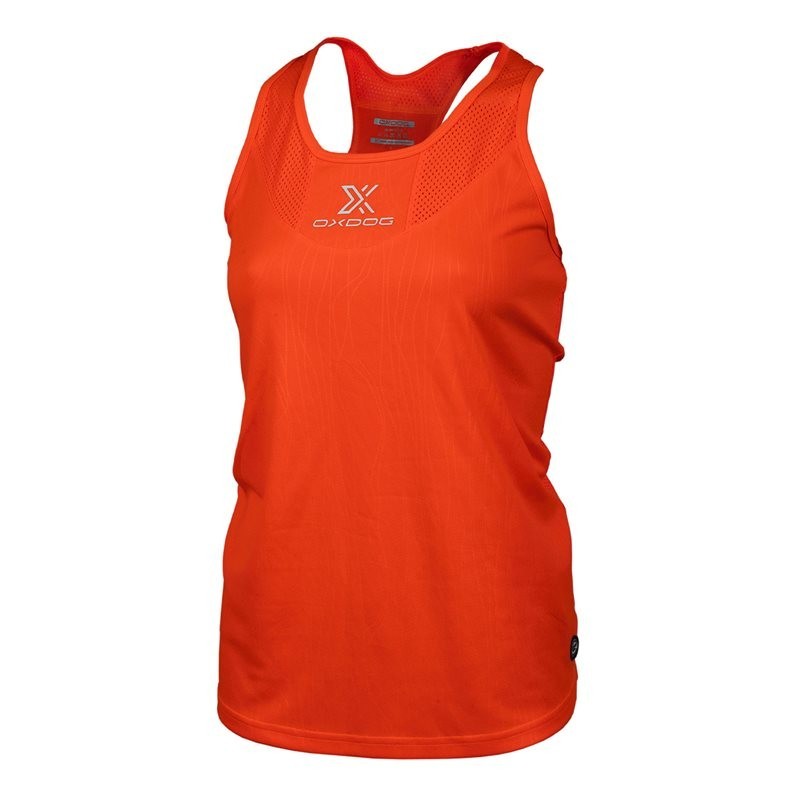 Tiebreak Tank Top Women - flame orange