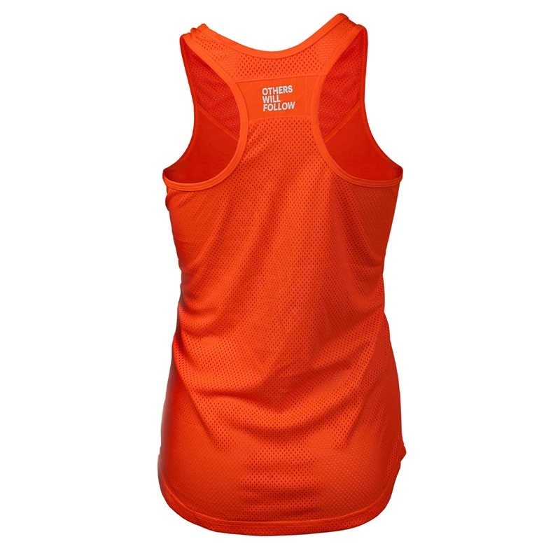 Tiebreak Tank Top Women - flame orange