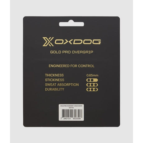 GOLD PRO OVERGRIP 3 PACK White